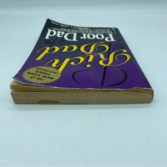 Rich Dad Poor Dad by Robert T. Kiyosaki Book Paperback Flawed - Picture 8 of 10